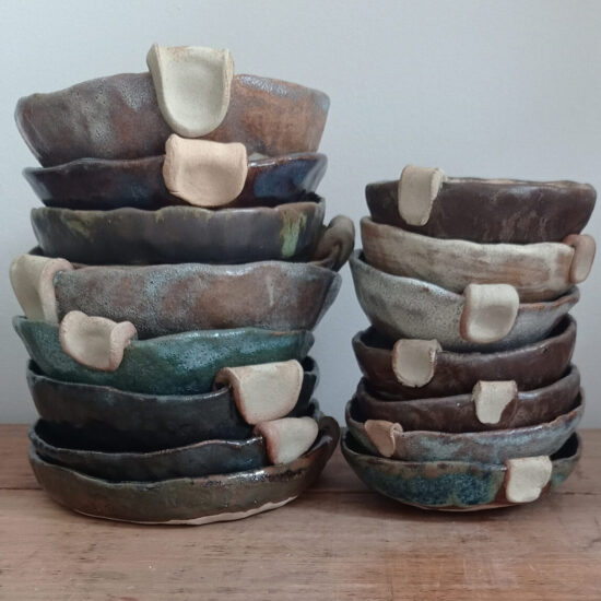 Stack of nubbin bowls
