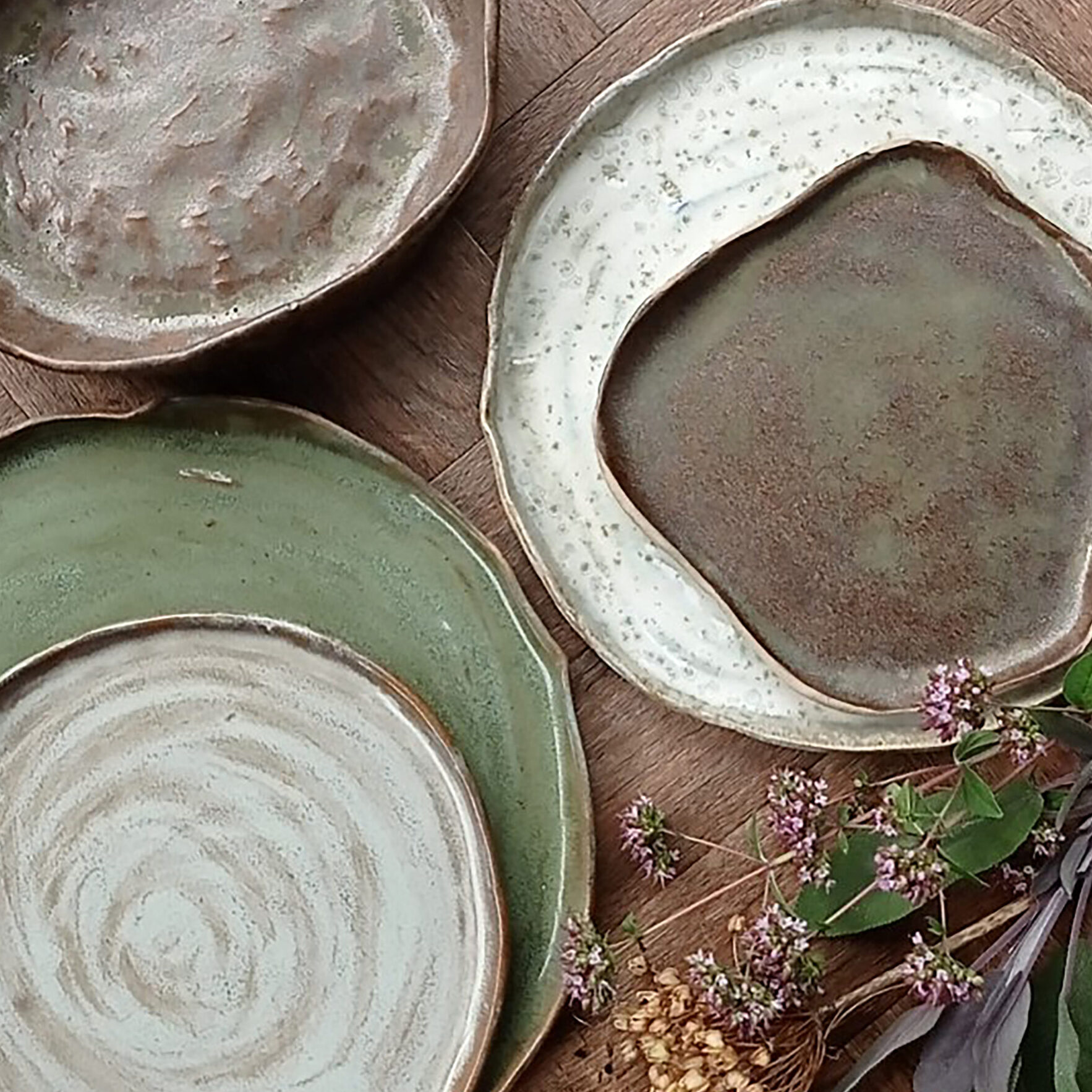 Autumn plate and bowl selection